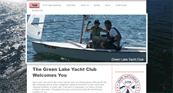 Desktop Screenshot of greenlakeyachtclub.org